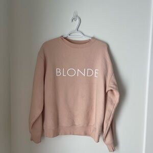 Brunette the label- Blonde Pink Sweatshirt